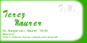 terez maurer business card
